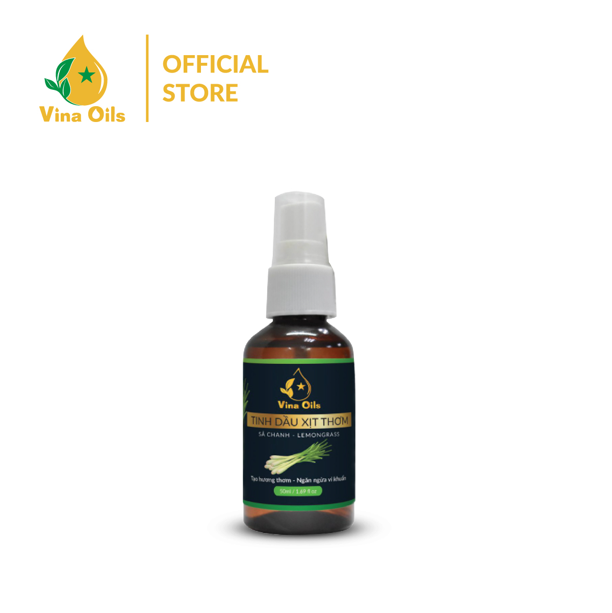 Tinh dầu xịt thơm Sả Chanh 50ml (1 thùng)